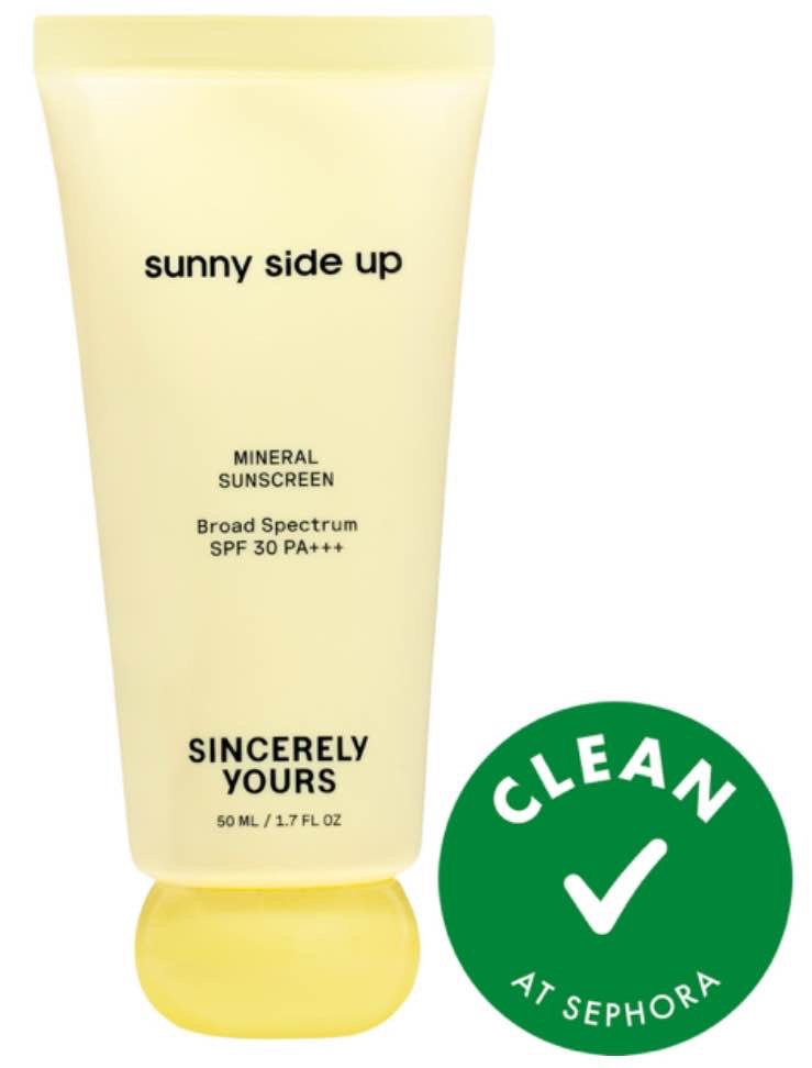 Sincerely Yours  Sunny Side Up Hydrating Mineral Sunscreen, Broad Spectrum Protection SPF 30