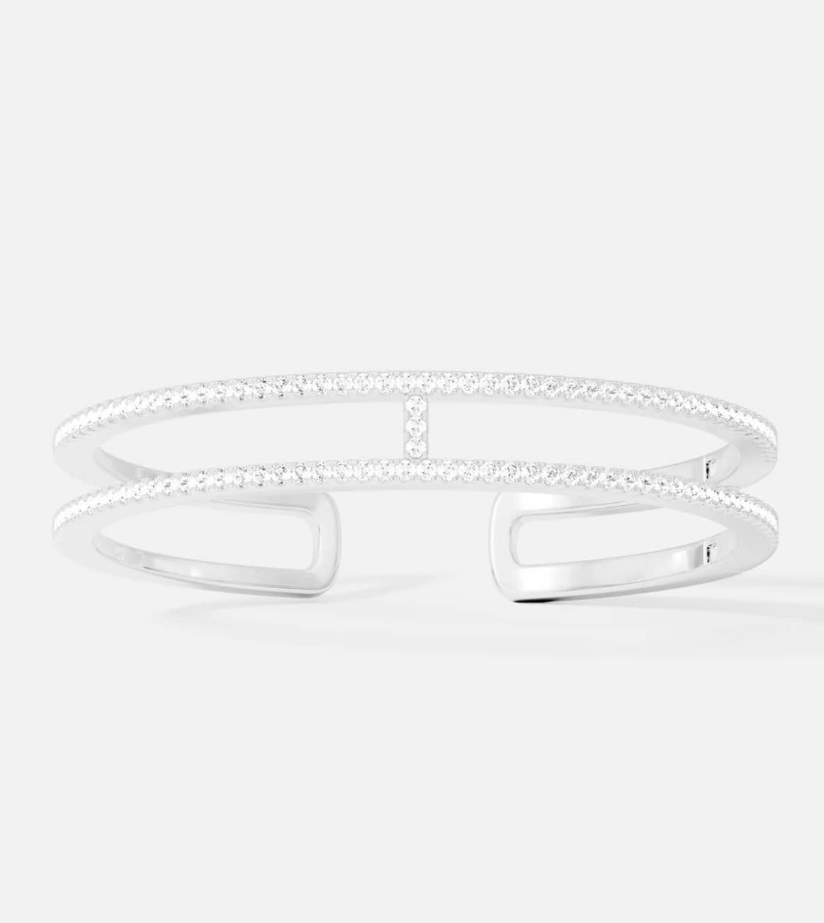 Double Line Pavé Cuff