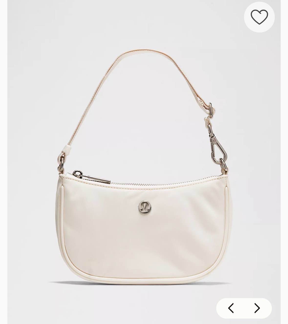 White shoulder bag