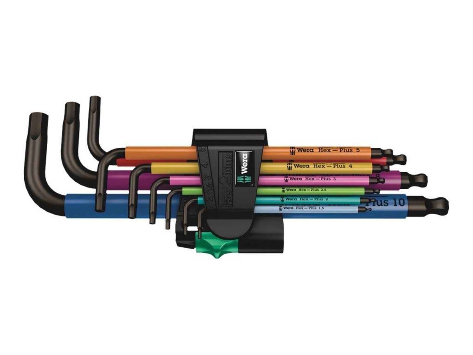 Wera 950/9 Hex-Plus Multicolour 1 SB Multicolour L-key set metric BlackLaser 9 pieces