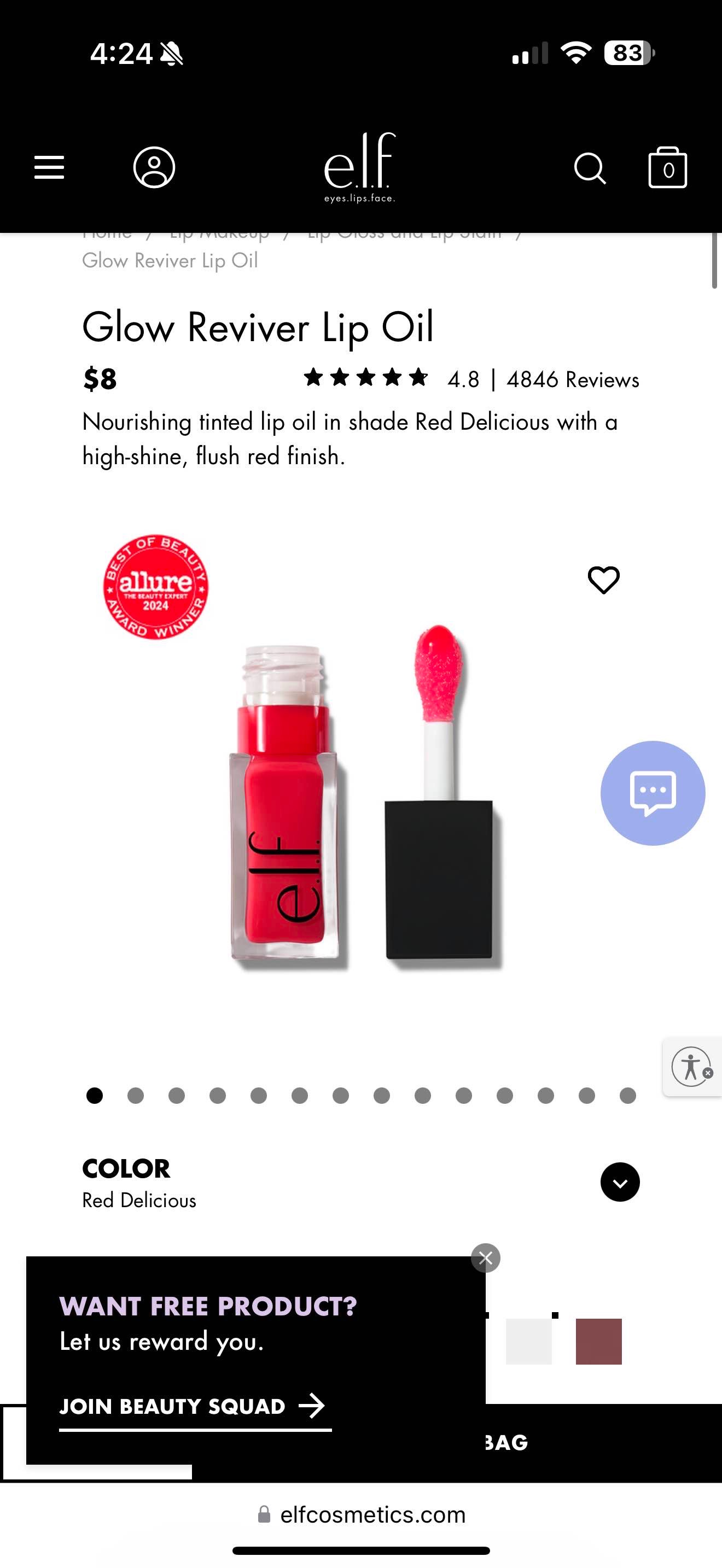 ulta red lip oil