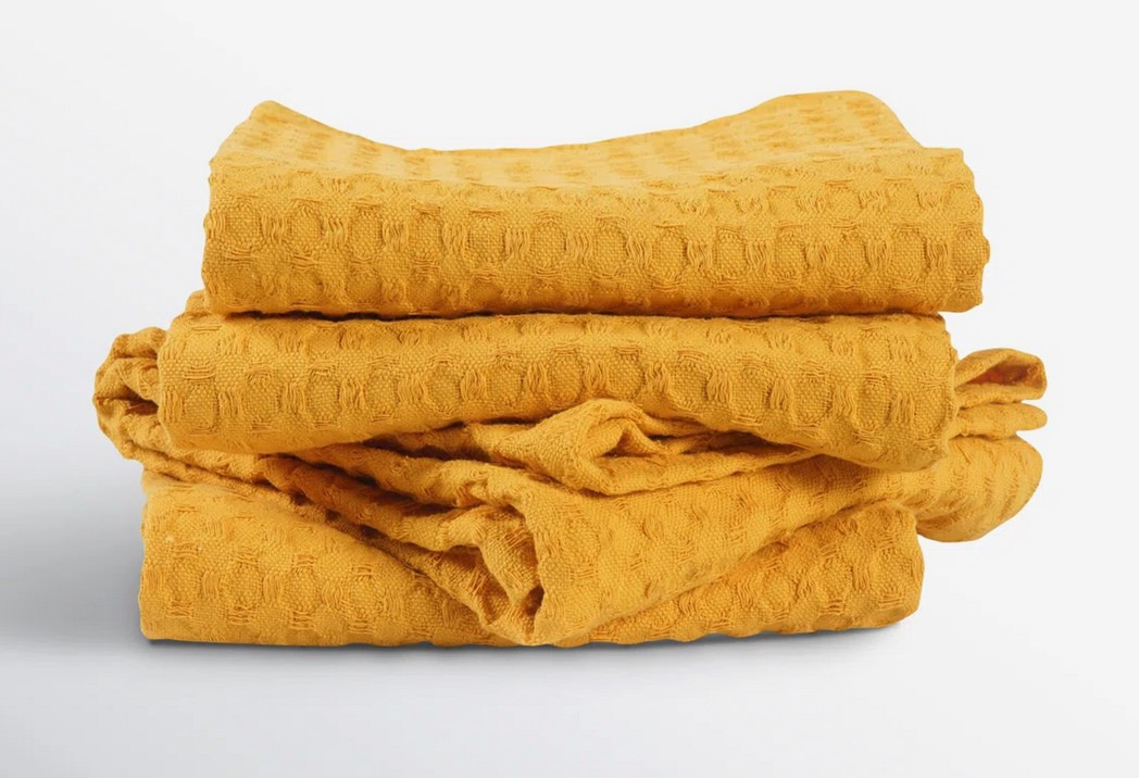 Estero Cotton Waffle Dish Cloth Kitchen Towel (Set of 4)
