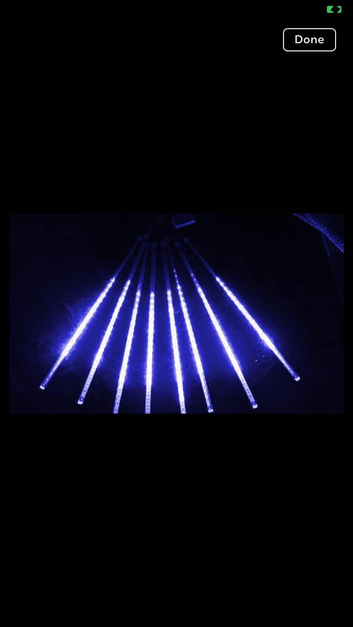 384-LED Meteor Shower Rain Lights, Falling Rain Fairy String Lights
