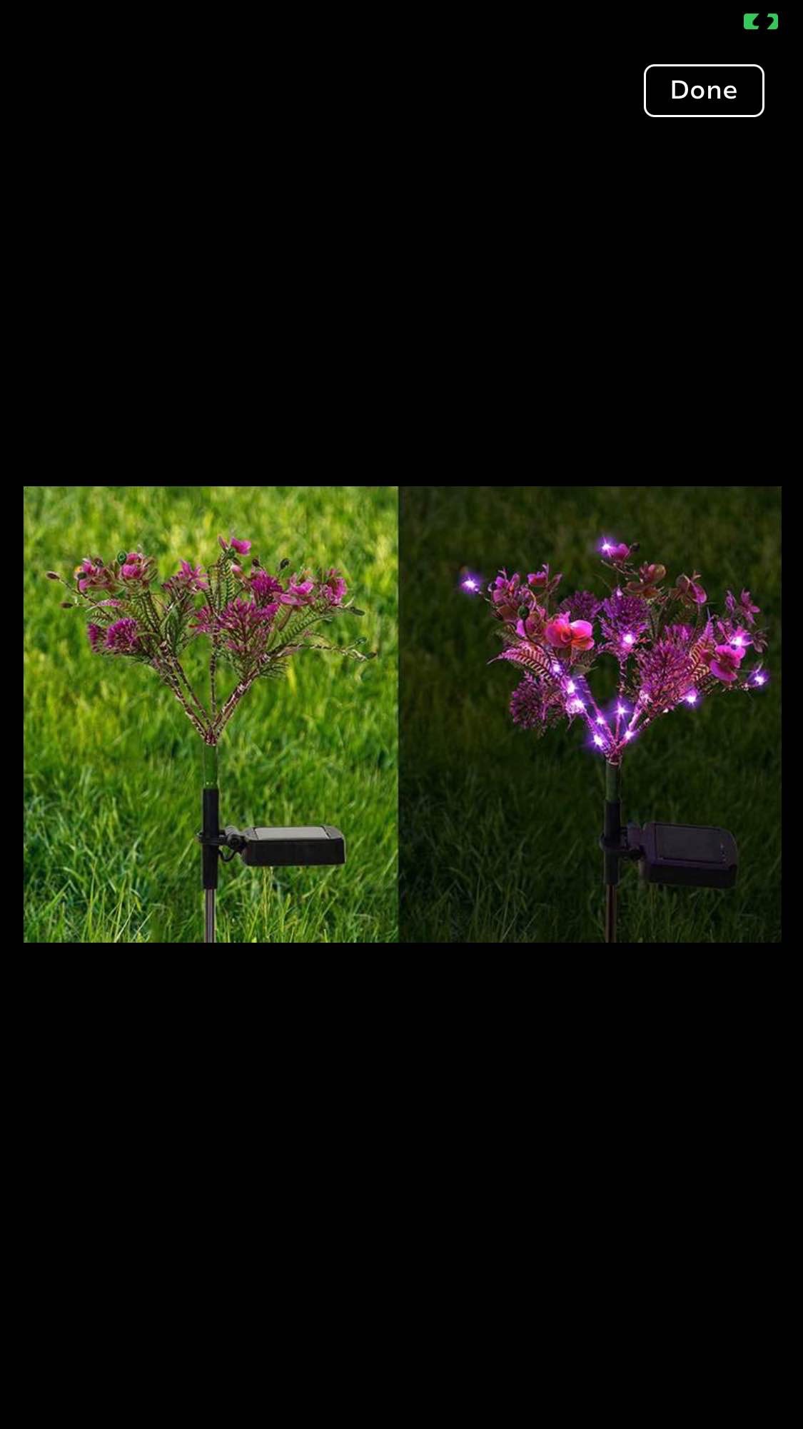 2 Pack Solar Lights Outdoor Solar Phalaenopsis Lights Garden Decorative Lights