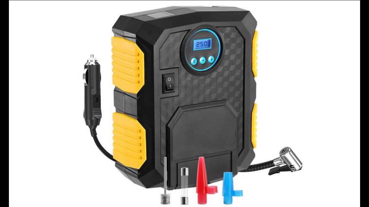 iMounTEK 12V DC Digital Tire Inflator with LCD Display and LED Light