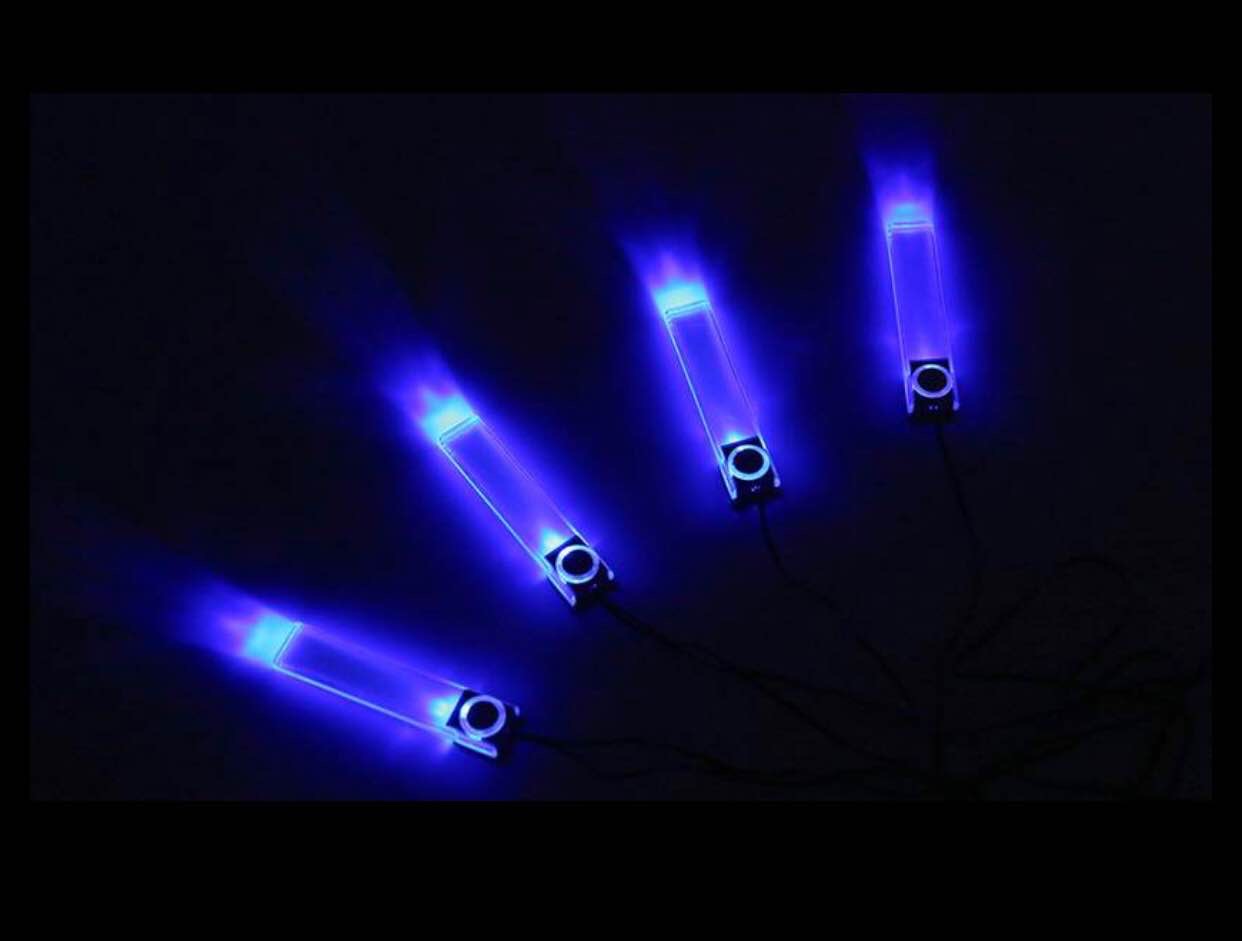 iMounTEK 12V DC Blue LED Car Interior Underdash Footwell Floor Light Kit (4pcs)