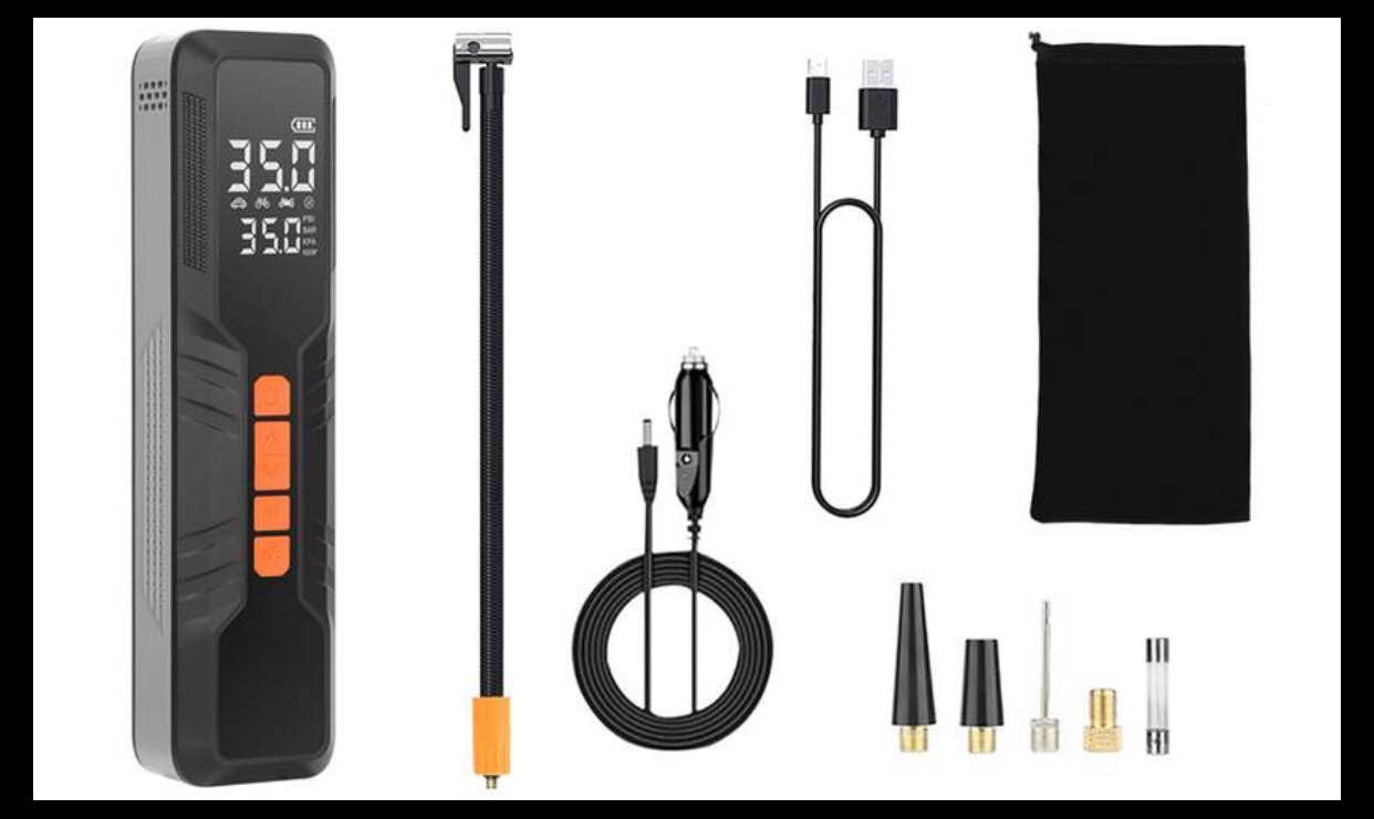 iMounTEK 12V DC 150PSI Cordless Air Pump Tire Inflator Air Compressor w/ Display