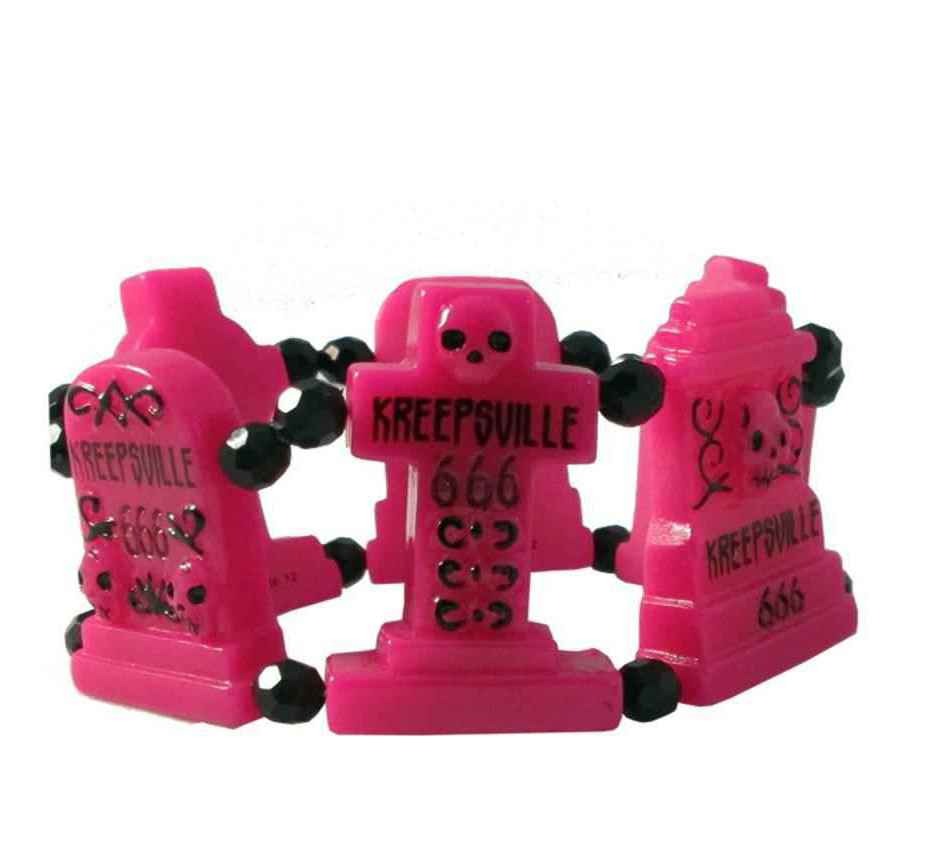 Graveyard Groupie Bracelet Pink