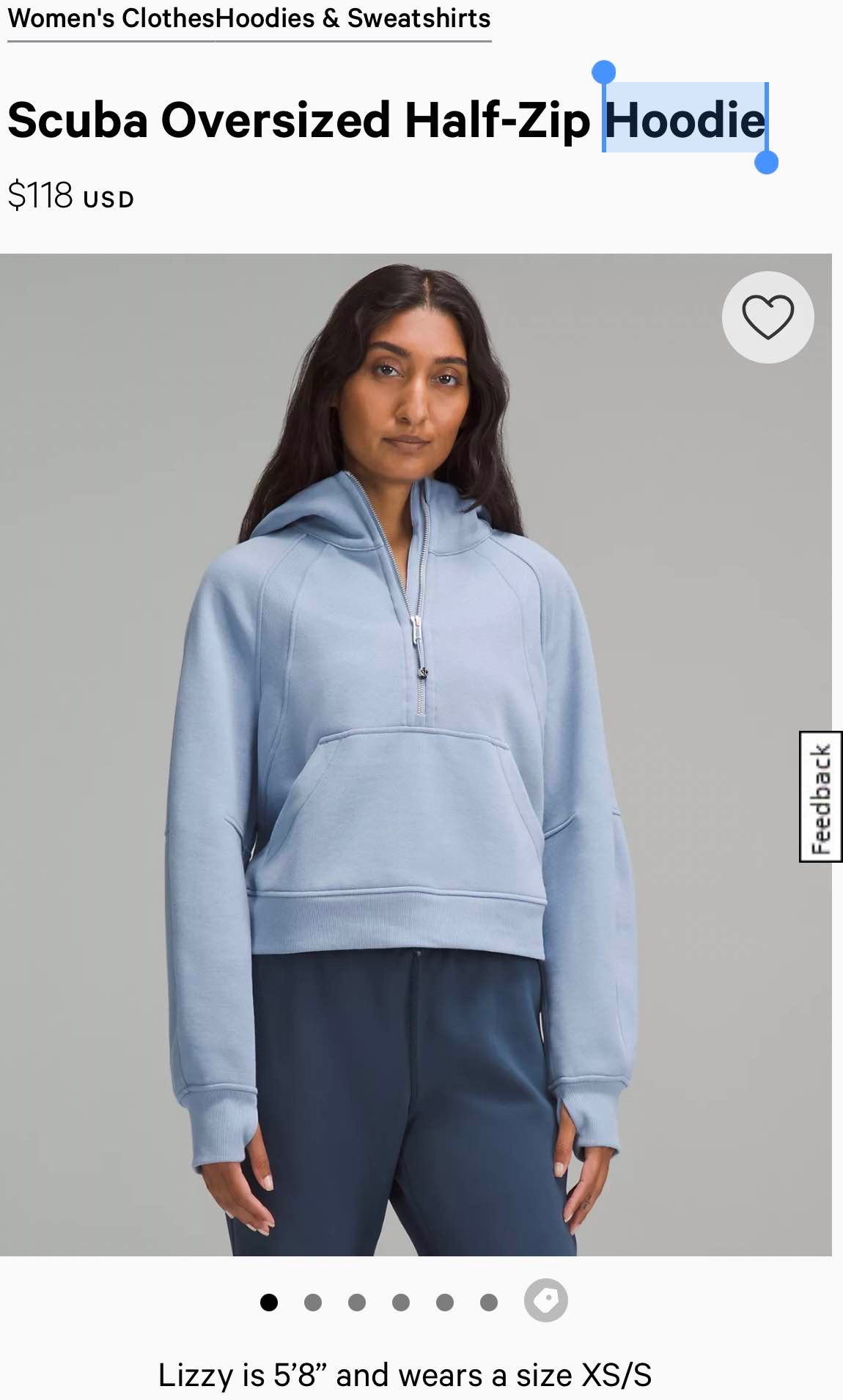 Scuba Oversized Half-Zip Hoodie