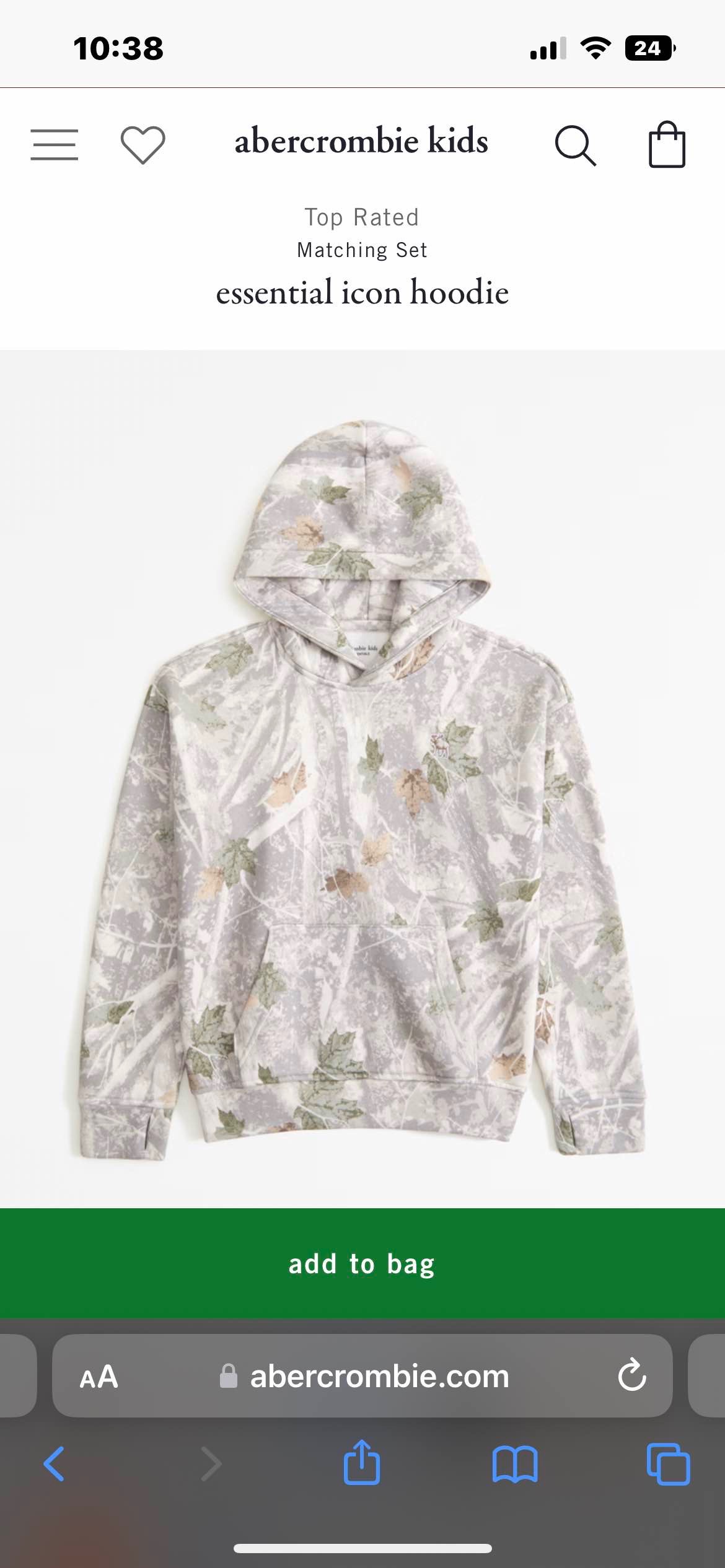 essential icon hoodie