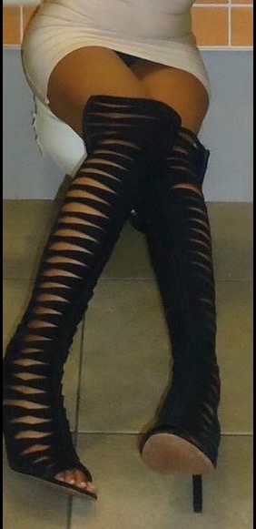 Over the Knee High Heeled Boots