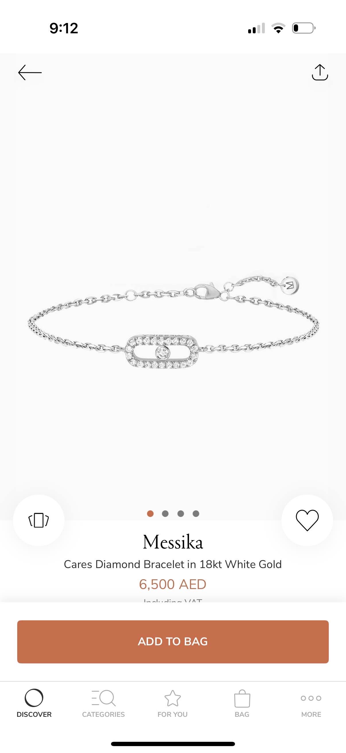 Messika Cares Diamond Bracelet in 18kt White Gold