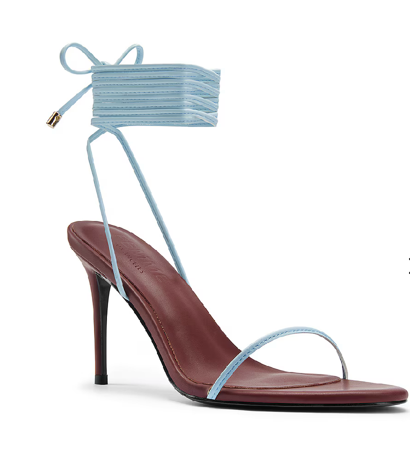 FEMME LA x REVOLVE Barely There Lace Up Heel