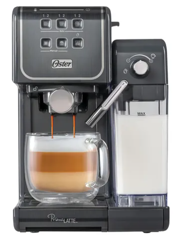 Cafetera Oster® Primalatte Touch 19 Bares / Qualify Color Gris