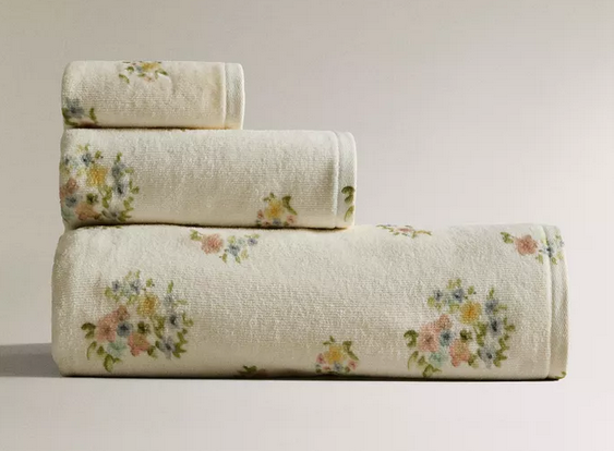 TOALLA BAÑO VELOUR PRINT FLORAL