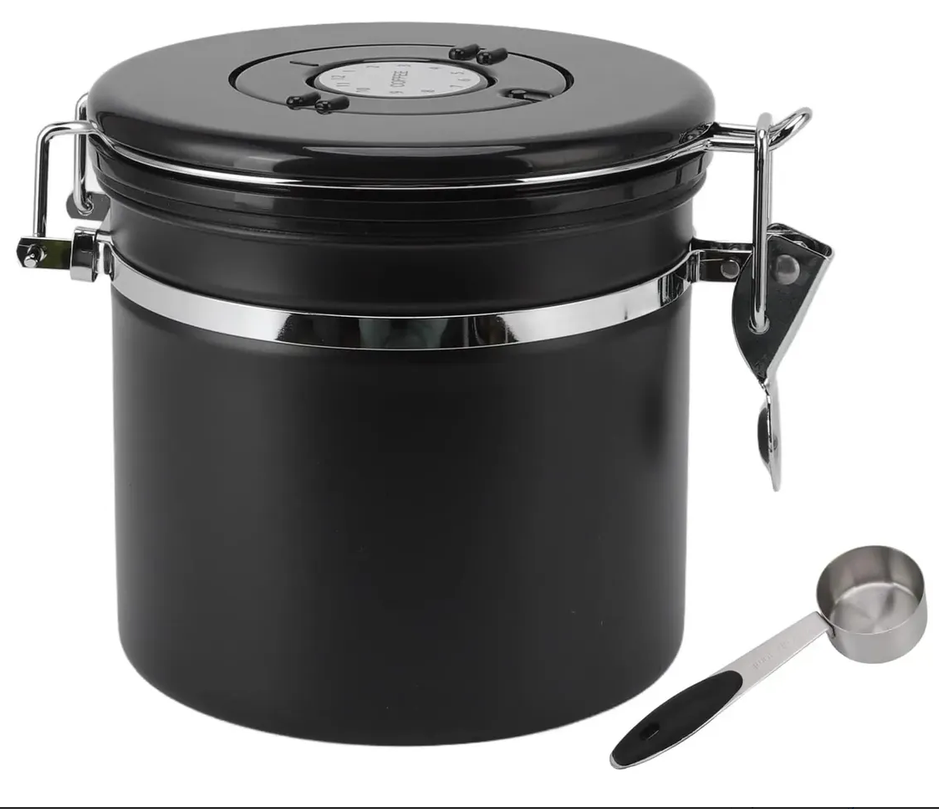 Contenedor Frasco Hermético De Café Sellado Al Vacío 1,2 Lts