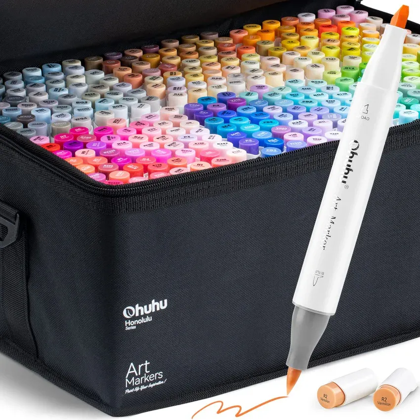 Ohuhu Honolulu 320 Colors Dual Tips Alcohol Art Markers