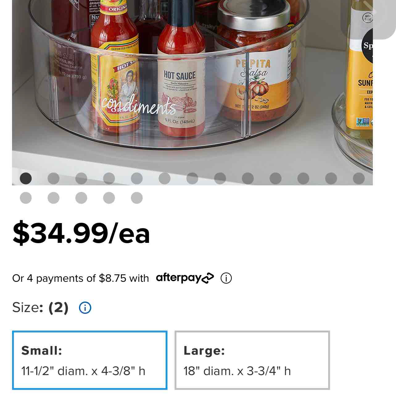 The Home Edit Divided Lazy Susan - small
