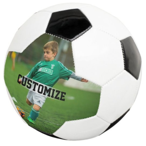 Photo & Player Name Custom Sports Pic Soccer Ball