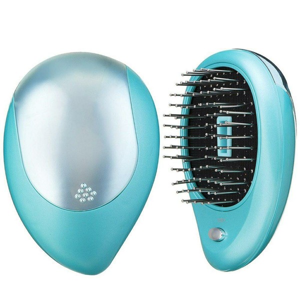 Mini Electric Ionic Hair Brush Portable Hair Comb Massager