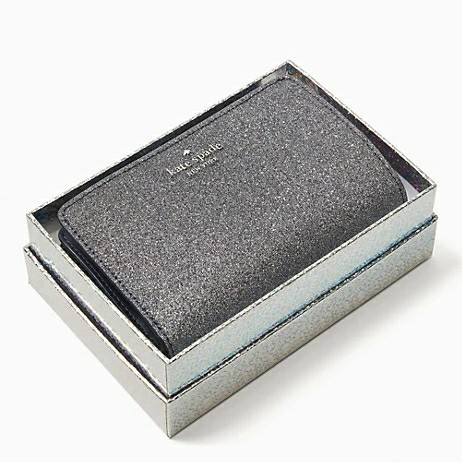 lola glitter boxed medium compact wallet