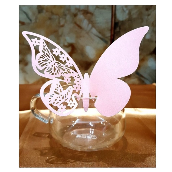 Butterfly Table Paper Place Card | Glass Cup | Decoration Wall | Decals Sticker | Party Favor