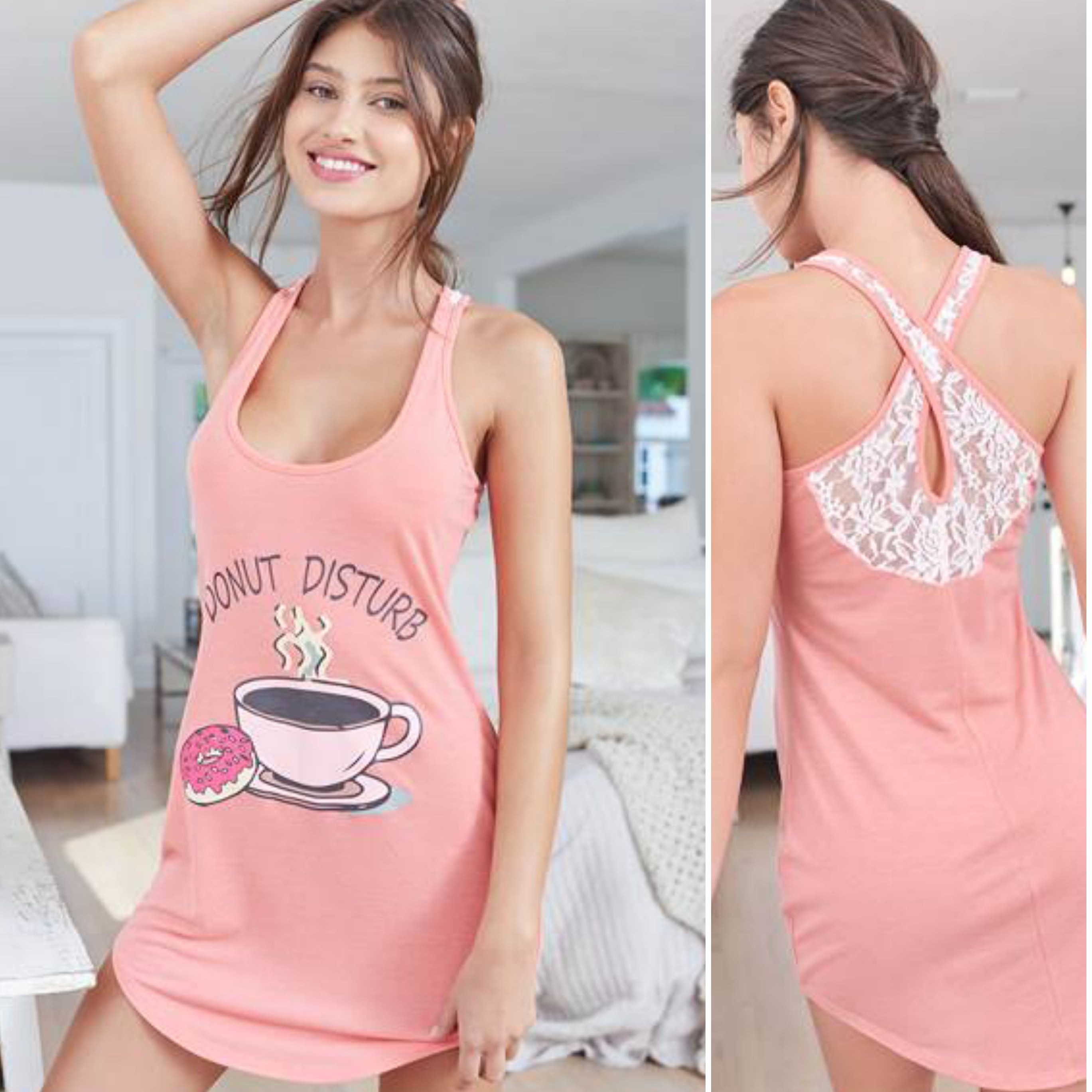 Lace Back Sleep Dress
