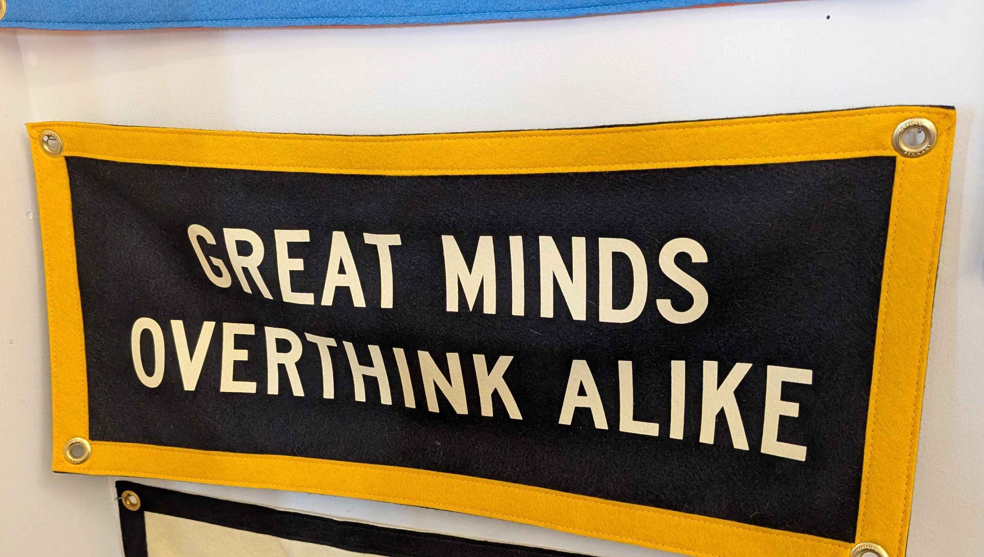 Great Minds Overthink Alike Camp Flag • Holy Smokes x Oxford Pennant - Default Title