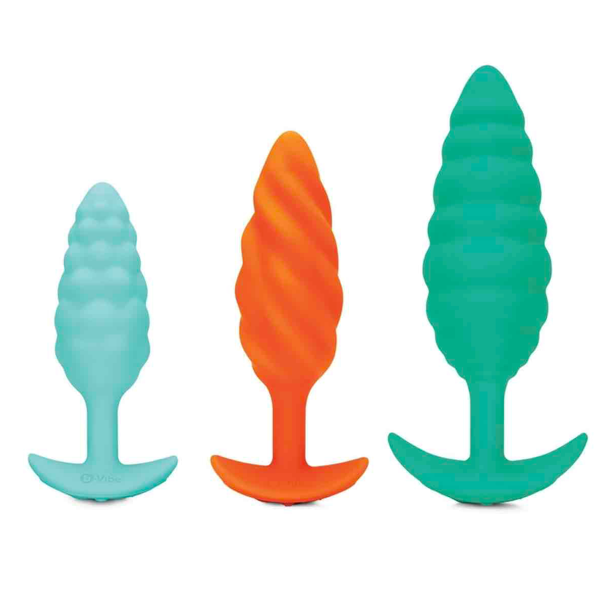 B-vibe Texture Plugs / Amal Vibrator 3-PC Set