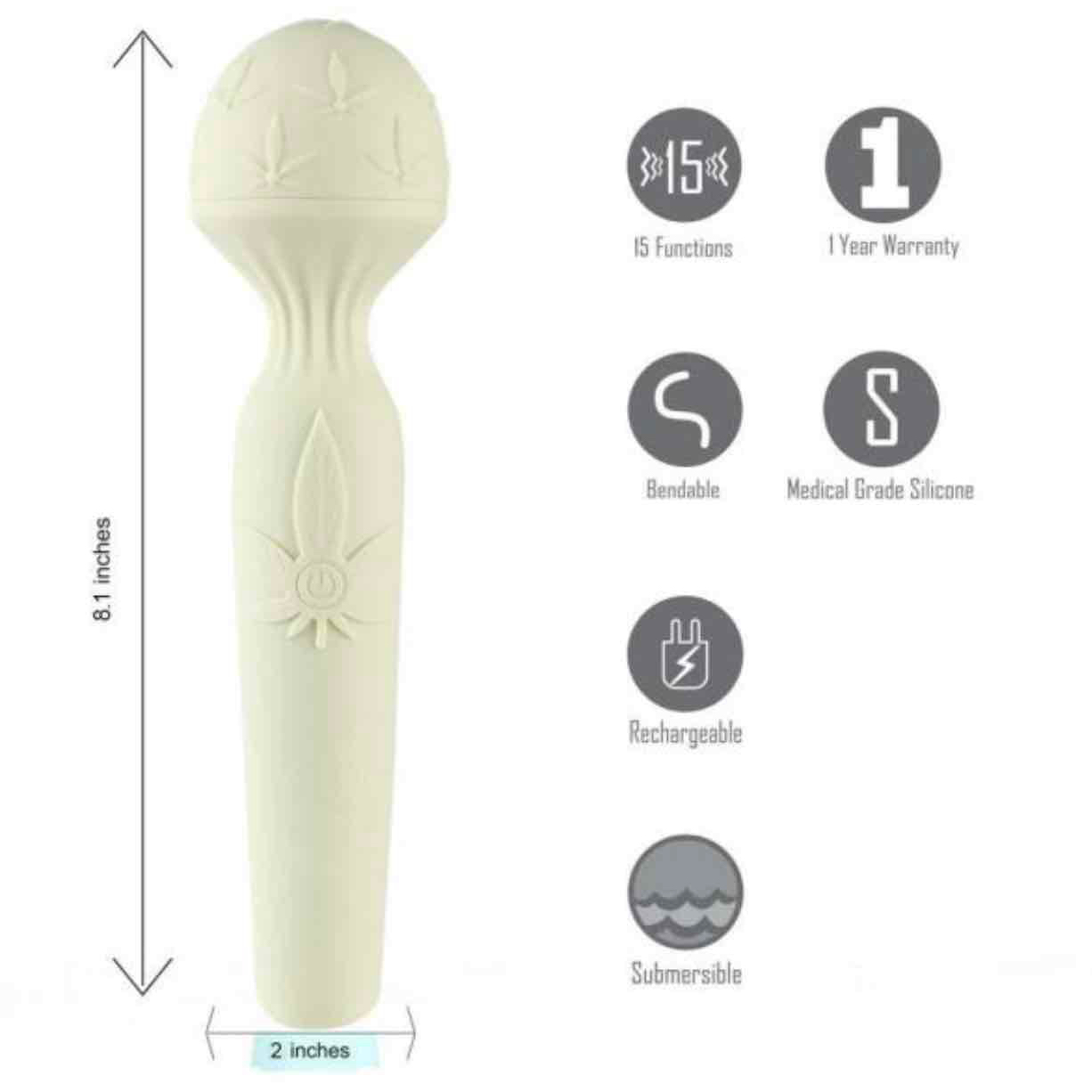 Marlie Cannabis Bendable Wand Vibrating & Rechargeable on Grand Opening