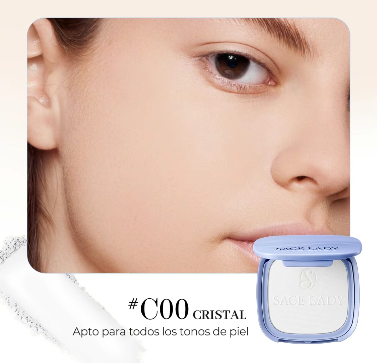 #C00 CRISTAL Apto para todos los tonos de piel