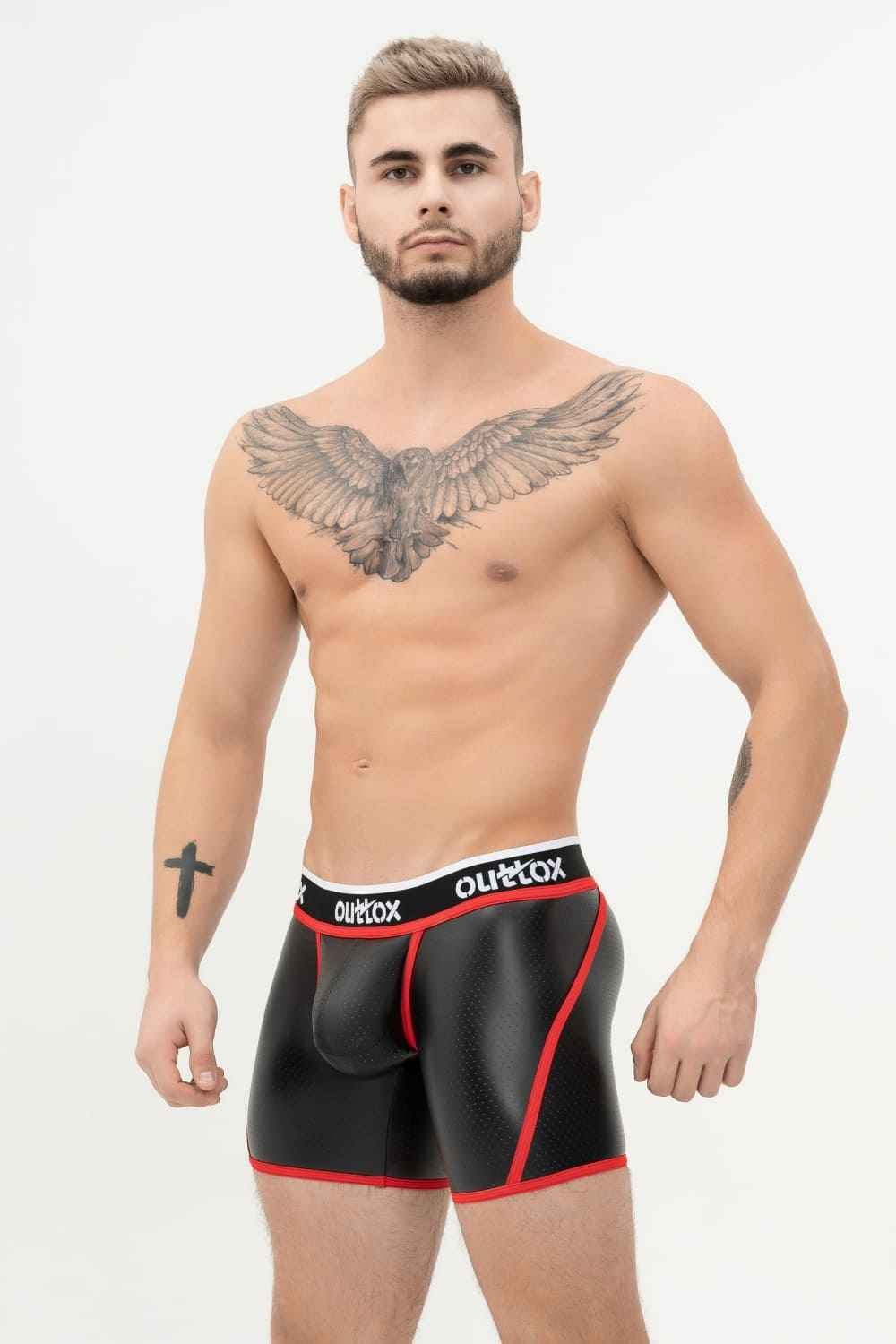 OUTTOX. WRAPPED REAR SHORTS WITH SNAP CODPIECE