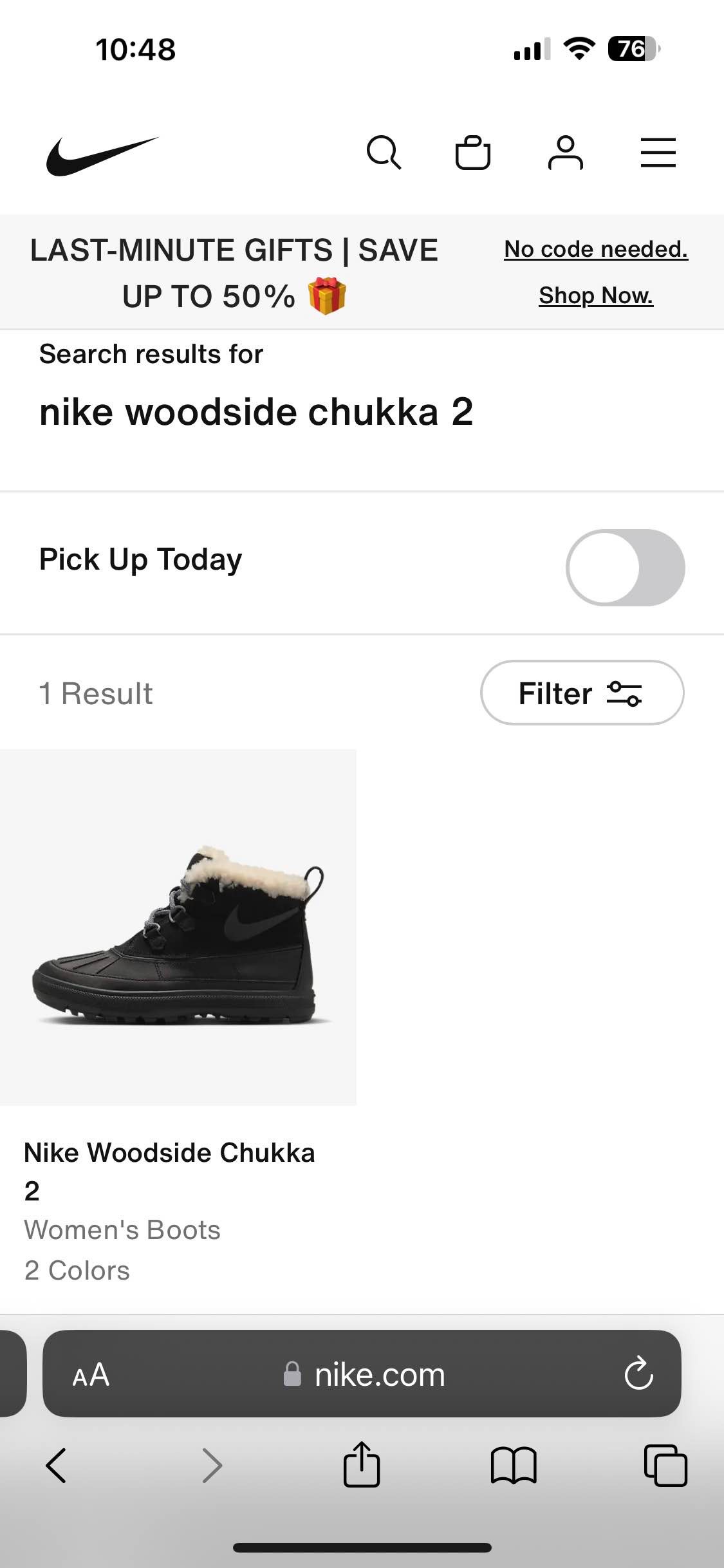 nike woodside chukka 2