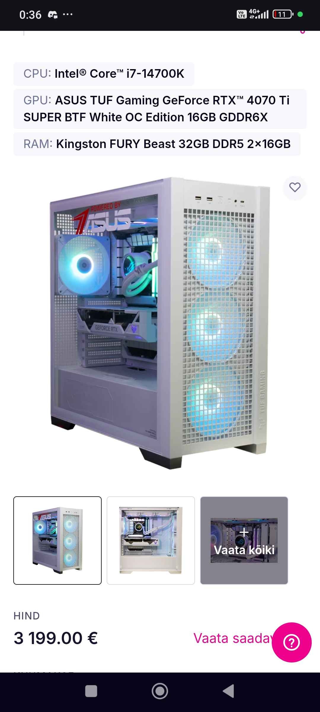 Mänguriarvuti it Intel i7 Gamer GT302 Windows 11 Home - Powered by ASUS