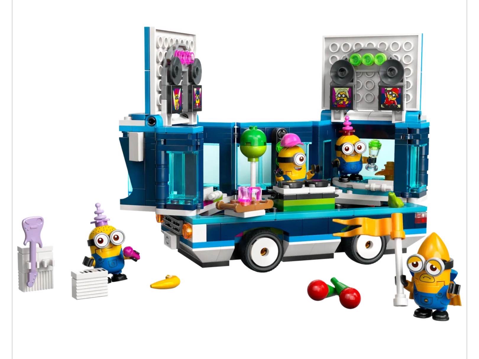 minions music party bus