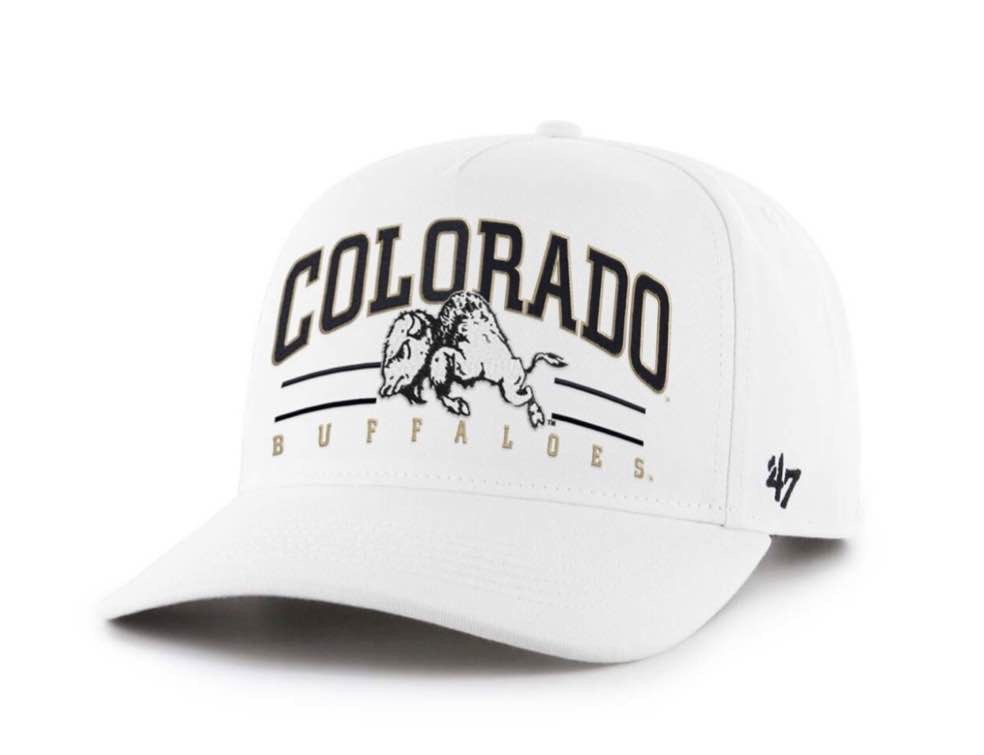 Colorado Buffaloes Men’s White 47 Brand Hitch Roscoe Adjustable Hat