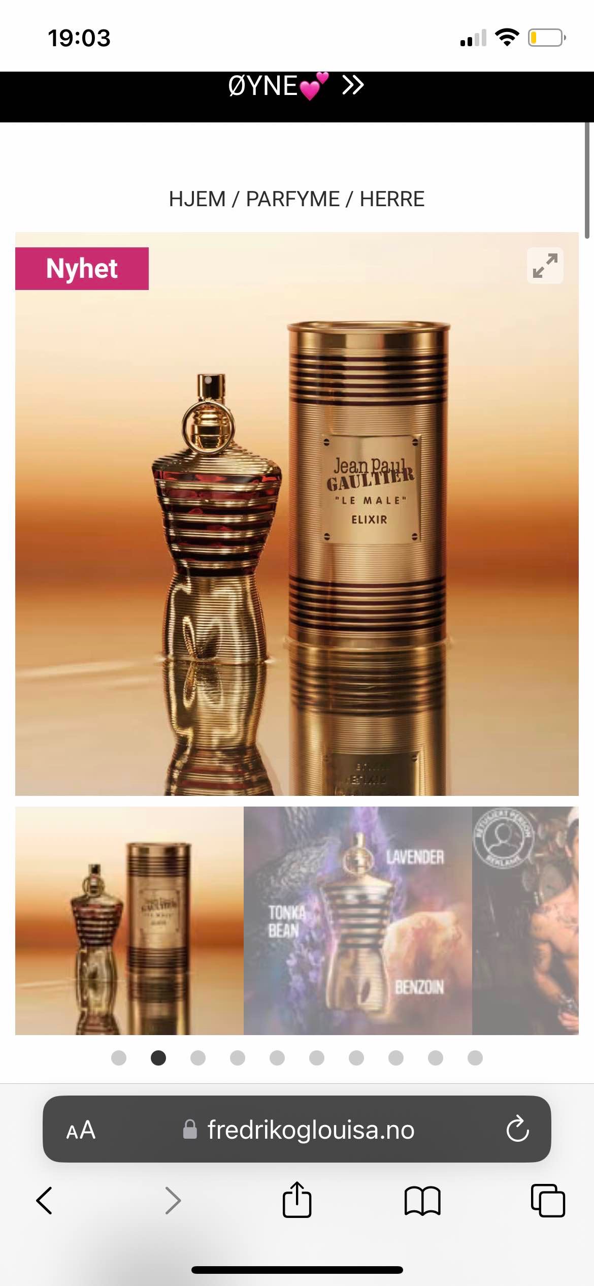 JEAN PAUL GAULTIER LE MALE ELIXIR PARFUM
