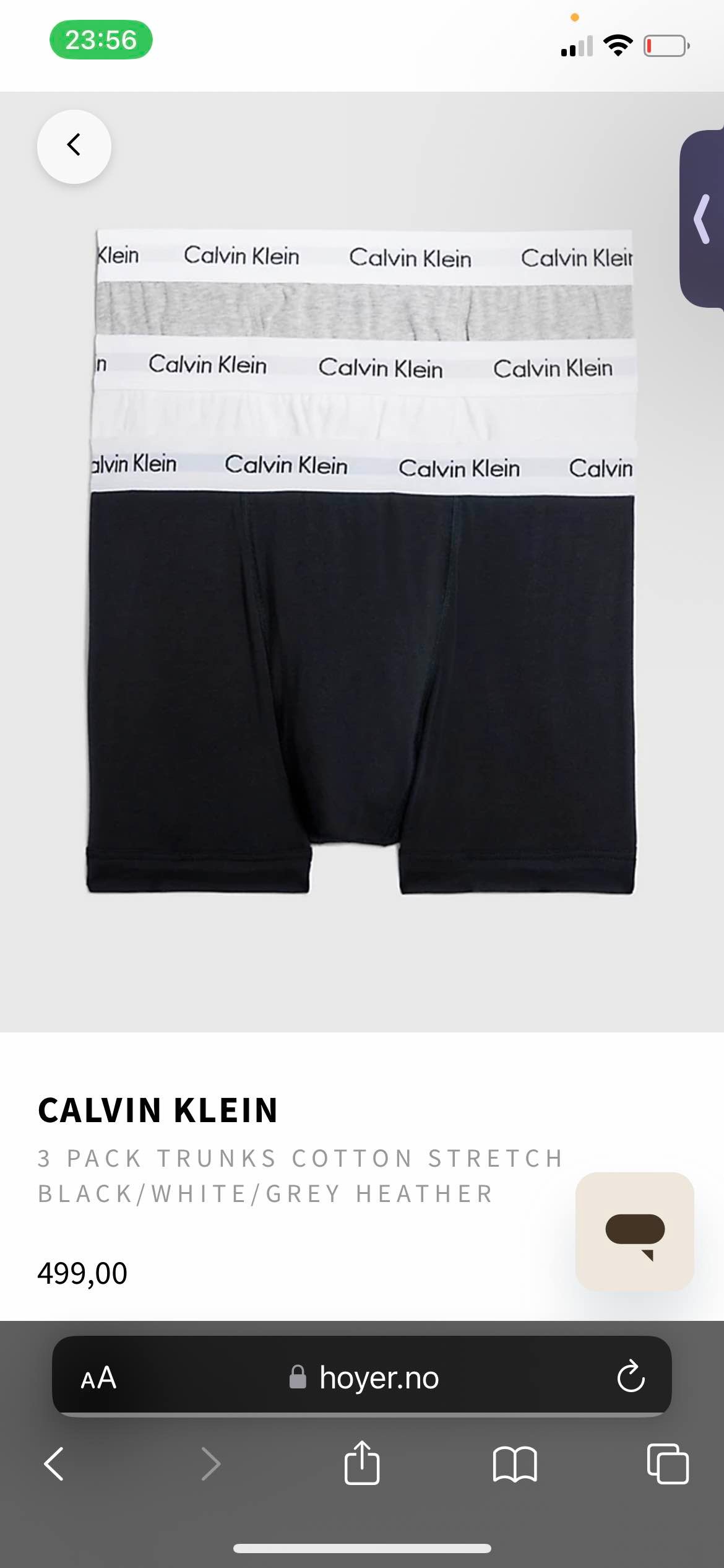 Calvin Klein boksere