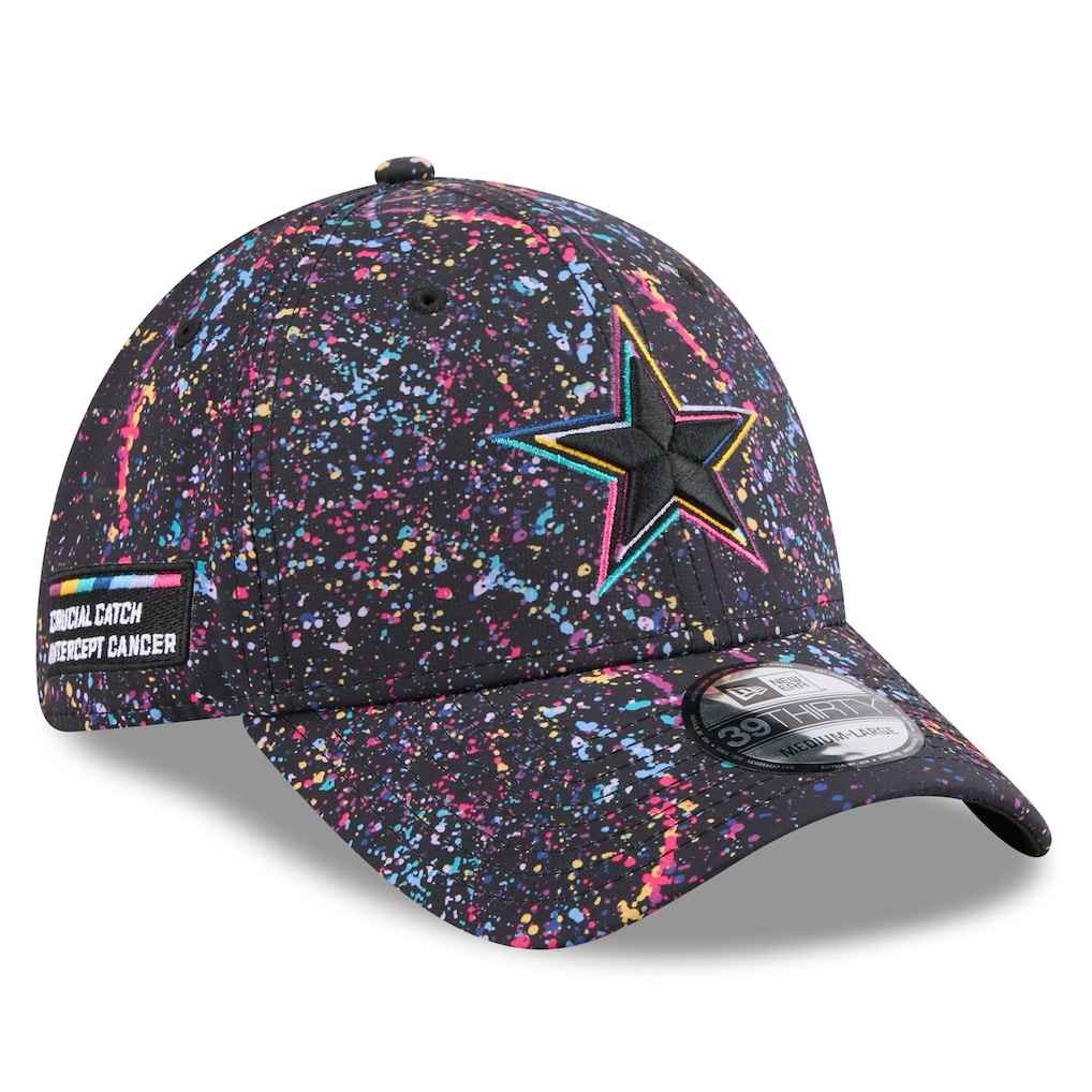 New Era Black Dallas Cowboys 2025 NFL Crucial Catch 39THIRTY Flex Hat