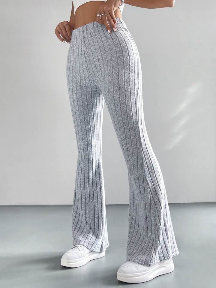 High Waist Flare Leg Pants