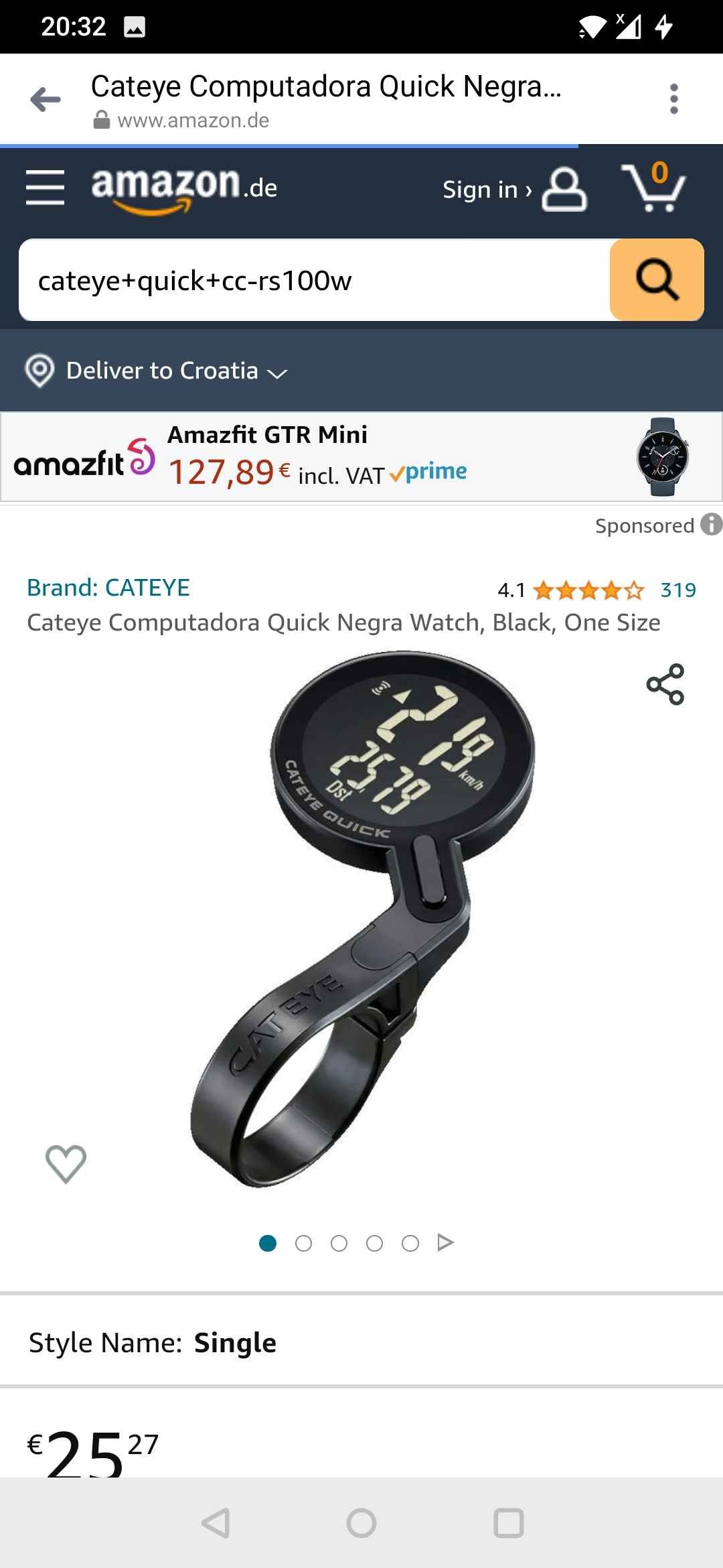 cateye computadora quick negra watch amazon de