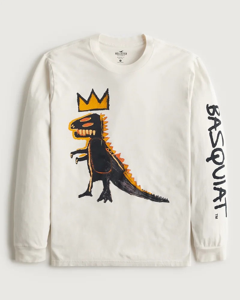 RELAXED JEAN-MICHEL BASQUIAT ARTWORK GRAPHIC TEE