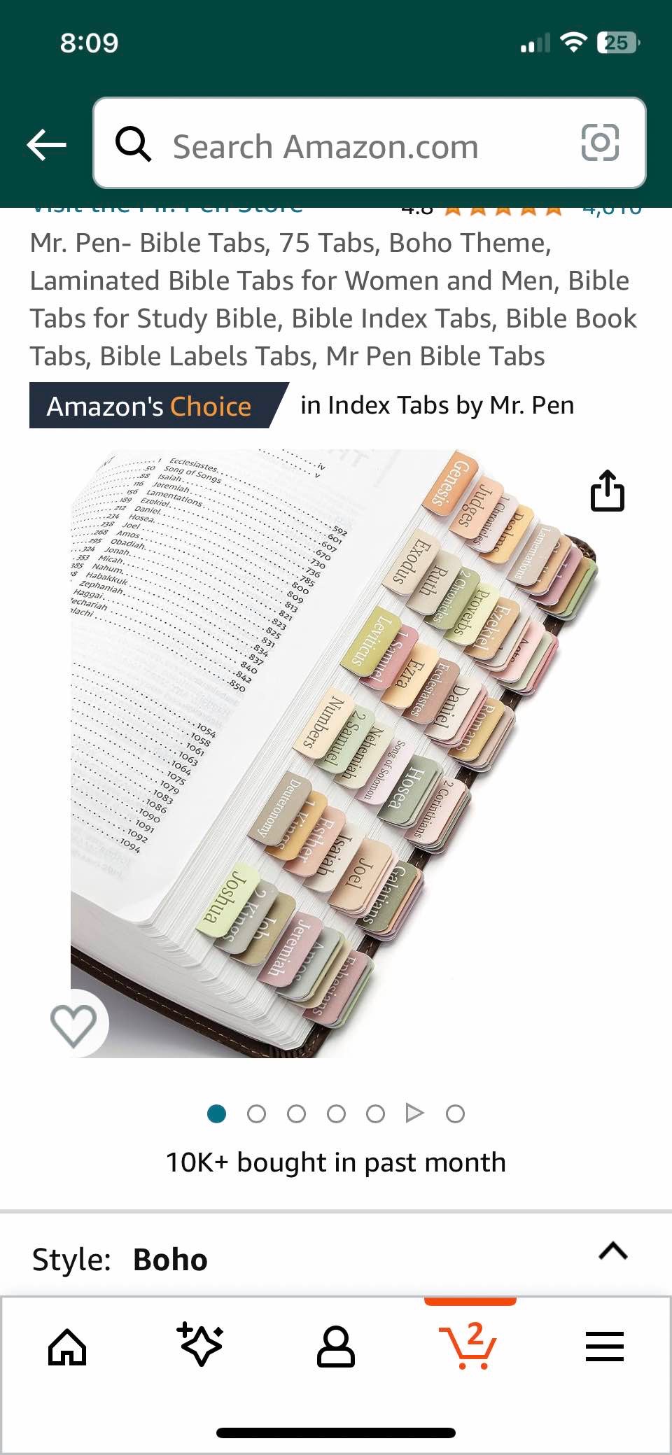 Mr. Pen- Bible Tabs, 75 Tabs, Laminated Bible Tabs for Women and Men, Bible Tabs for Study Bible, Bible Index Tabs, Bible Book Tabs, Bible Labels Tabs, Mr Pen Bible Tabs
