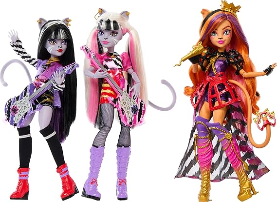 Monster High Dolls, The Hissfits Rockstar 3-Pack