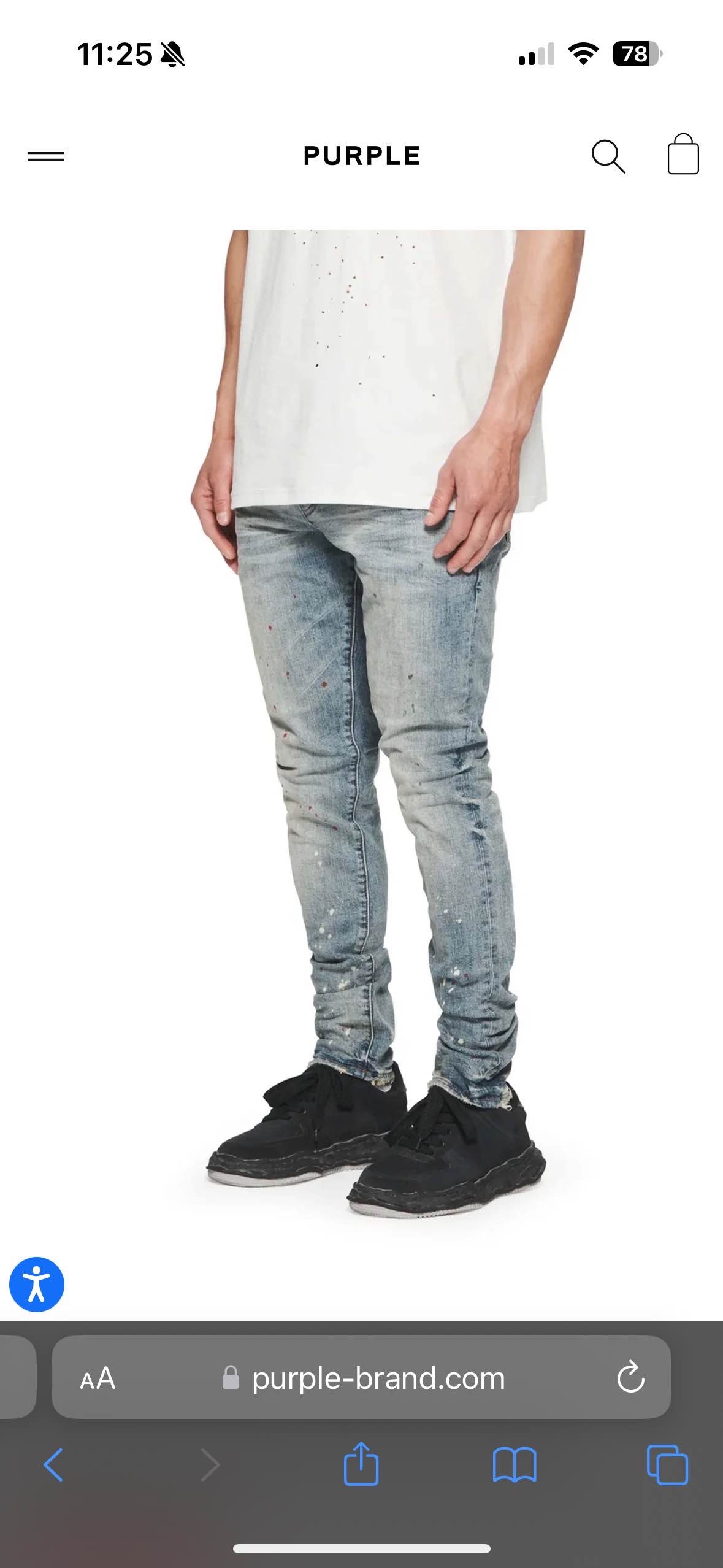 purple jeans
