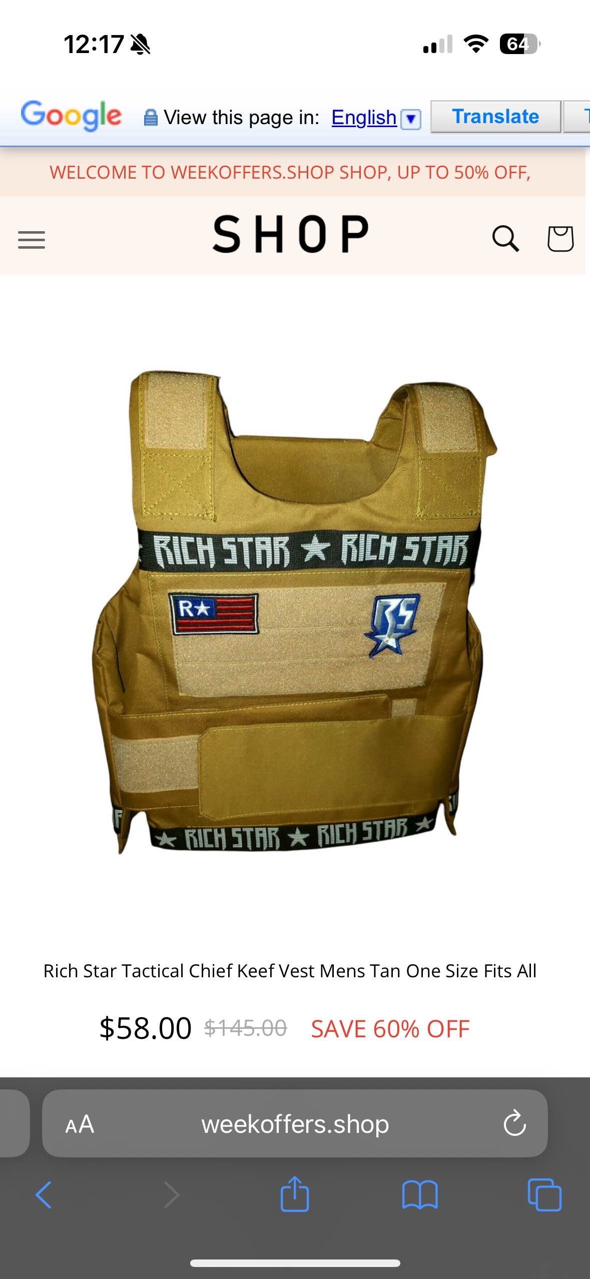 rich star vest
