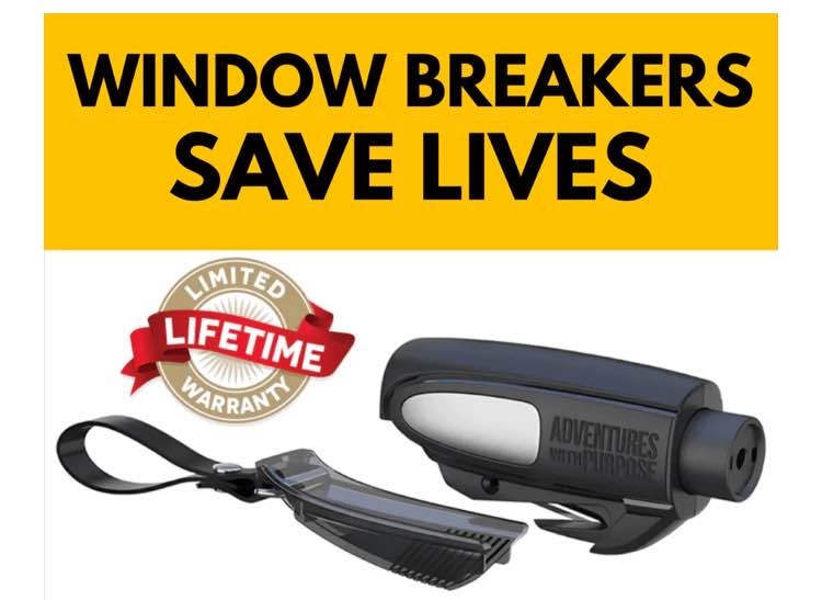 2-IN-1 EMERGENCY WINDOW BREAKER & SEATBELT CUTTER