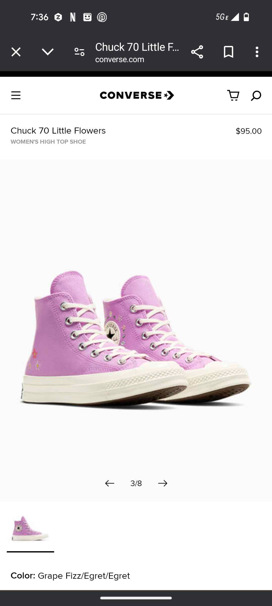 Chuck 70 Little Flowers