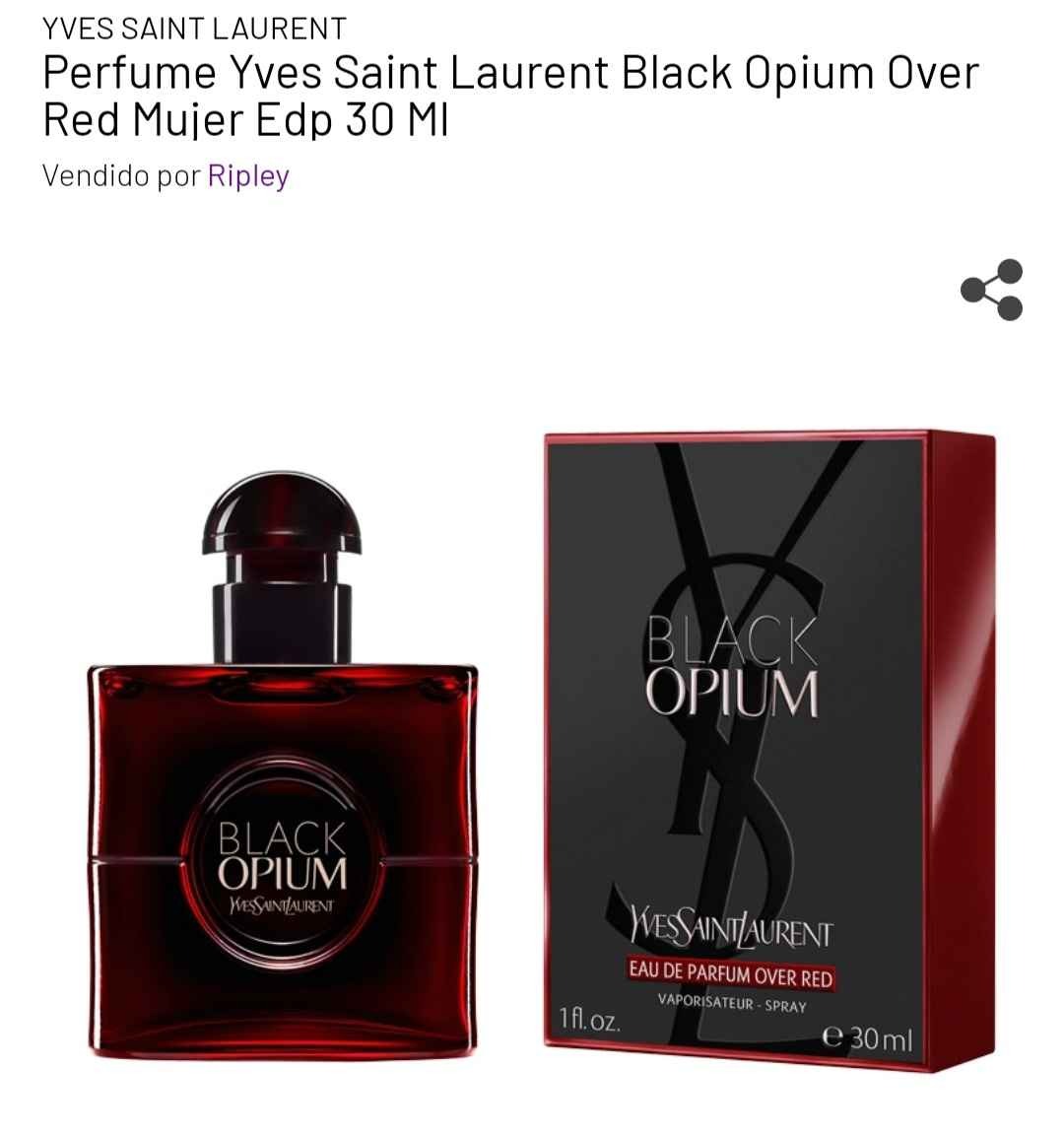 black opium YSL over red