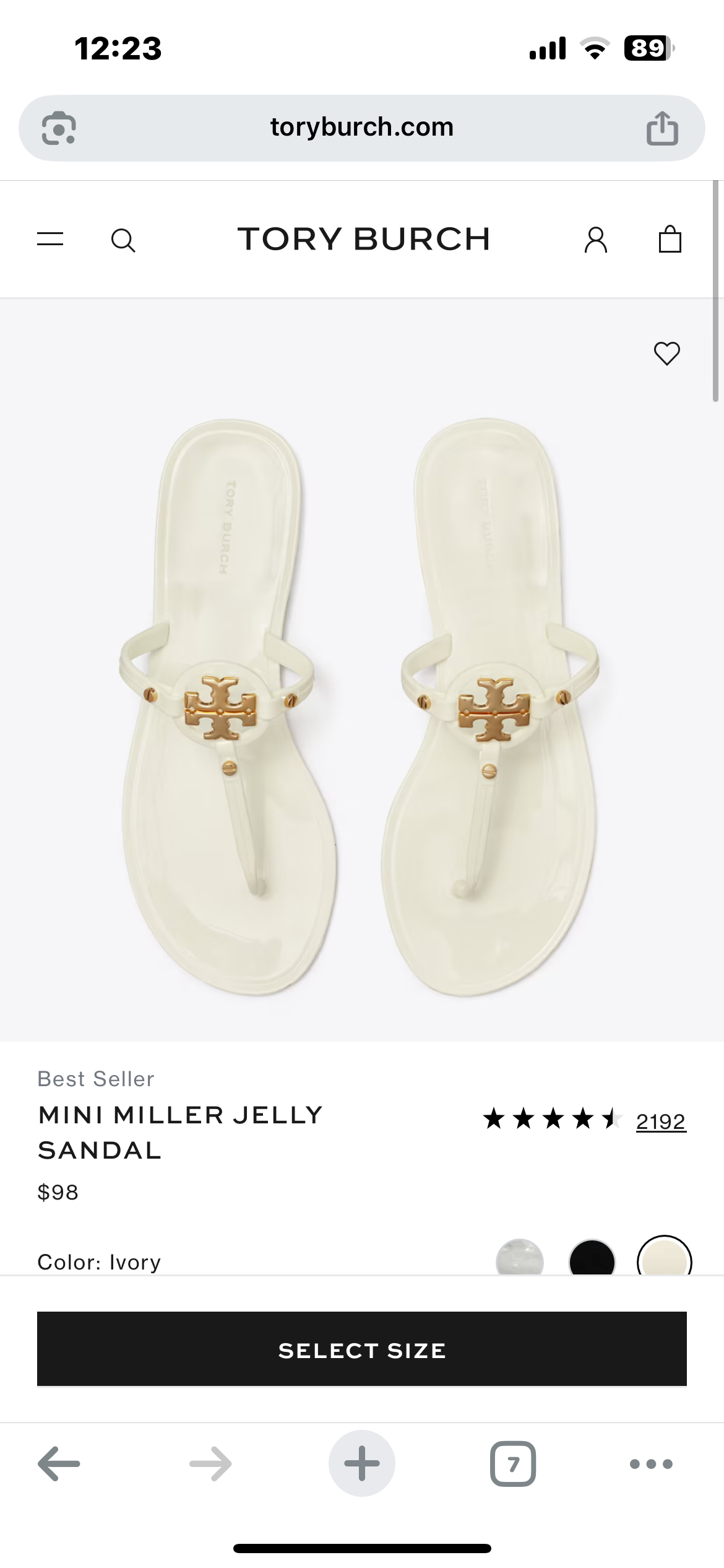 MINI MILLER JELLY SANDAL